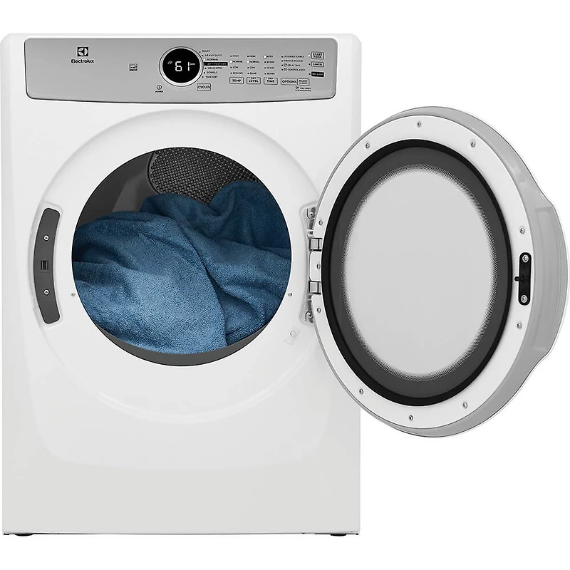 8.0 Cu. Ft. White Electric Front Load Dryer