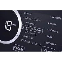 8.0 Cu. Ft. White Electric Steam Front Load Dryer