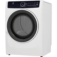 8.0 Cu. Ft. White Electric Steam Front Load Dryer