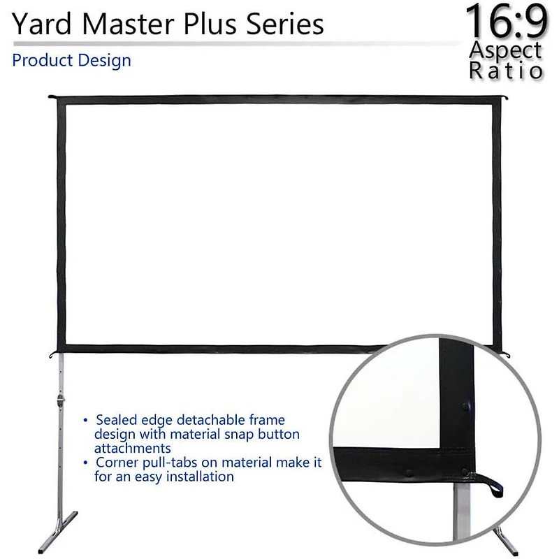 Yard Master Plus 120 inch Manual Projection Screen OPEN BOX