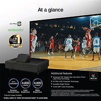 100 inch EpiqVision™ Ultra LS500 Short Throw Laser Projection TV