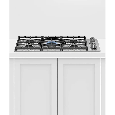 Series 9 36 inch Stainless Steel Gas Cooktop 