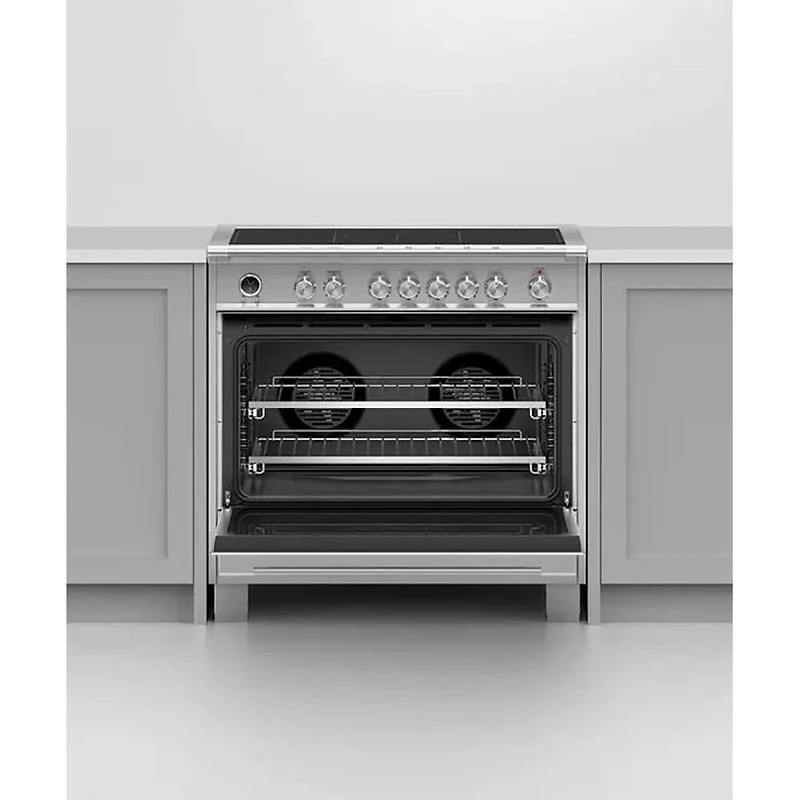 36 inch Stainless Induction Range, 5 Zones with SmartZone & Self-Cleaning
