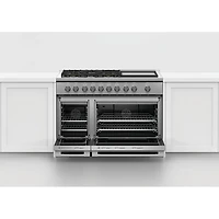 48 inch Stainless Smart Gas Double Oven Range