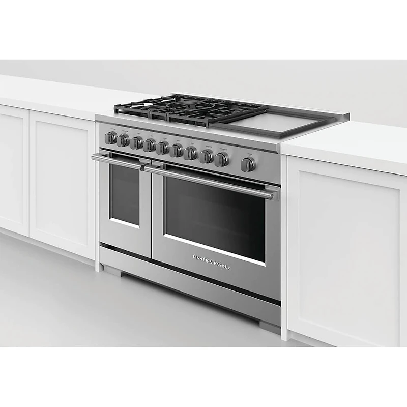 48 inch Stainless Smart Gas Double Oven Range