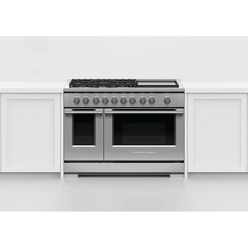 48 inch Stainless Smart Gas Double Oven Range