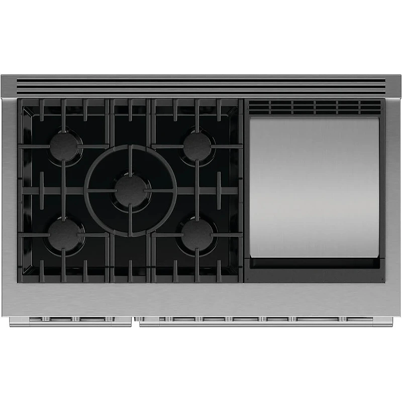 48 inch Stainless Smart Gas Double Oven Range