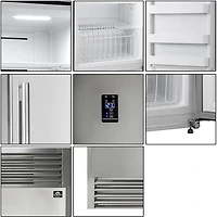 13.8 Cu. Ft. Stainless Left Swing Freezer