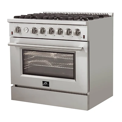 36 inch Alta Qualita Stainless Freestanding 6 Burners Gas Range - OPEN BOX