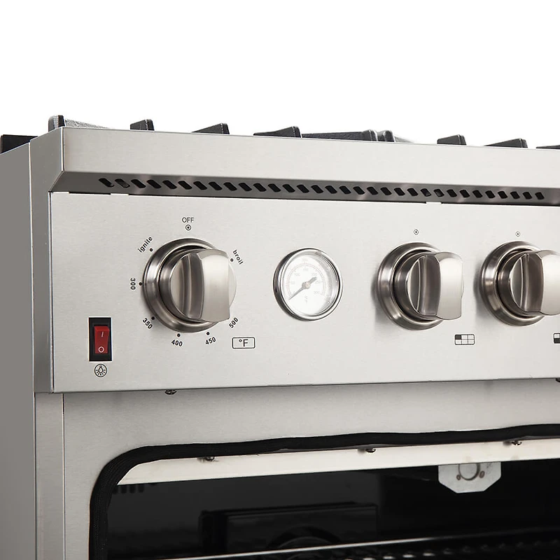 36 inch Alta Qualita Stainless Freestanding 6 Burners Gas Range - OPEN BOX