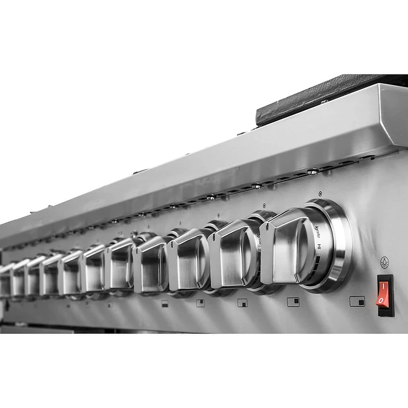 48 inch Cossato Stainless Duel Fuel Electric Oven & Gas Surface Range