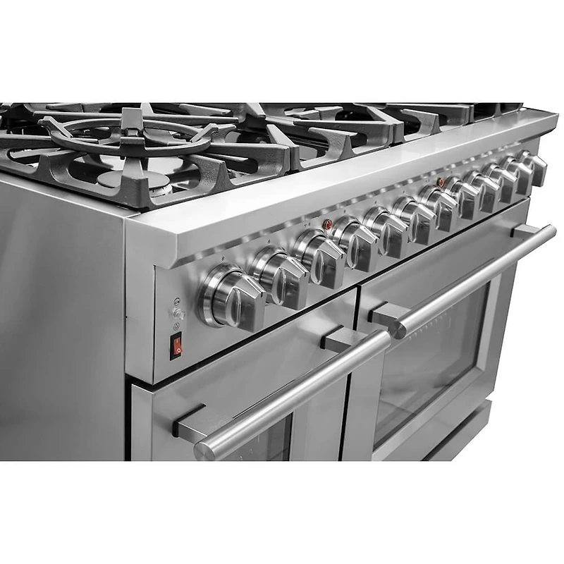 48 inch Grattino Stainless Platinum Professional Freestanding Gas Range