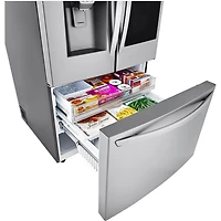 30 Cu. Ft. Stainless Smart French Door Instaview Refrigerator - OPEN BOX