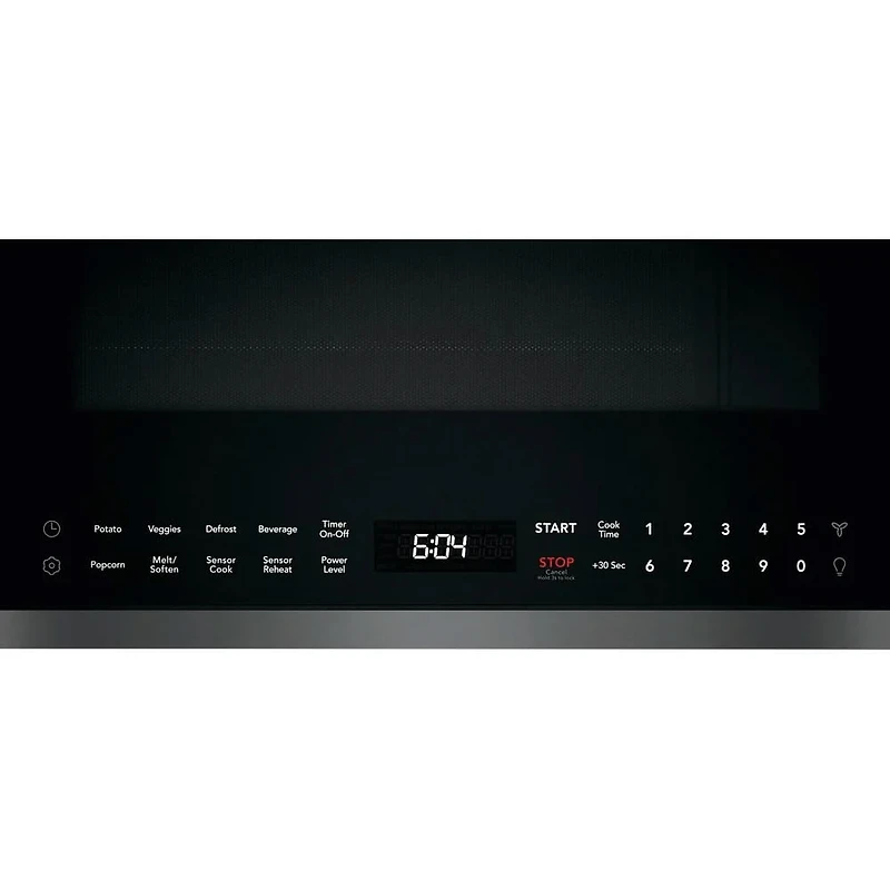 1.9 Cu. Ft. Black Stainless Over the Range Microwave - OPEN BOX