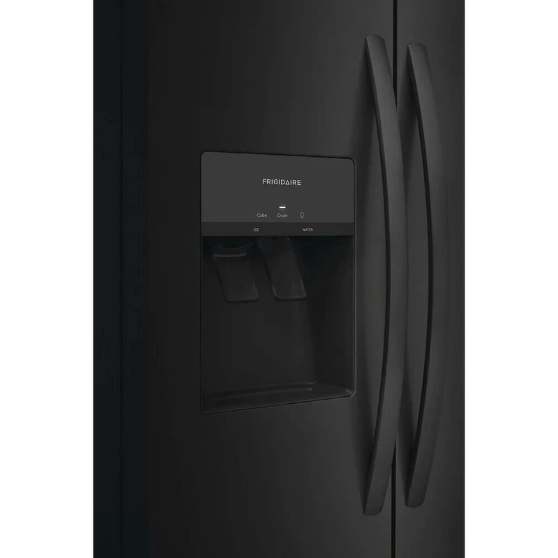 25.6 Cu. Ft. Side-by-Side Refrigerator - Black - OPEN BOX
