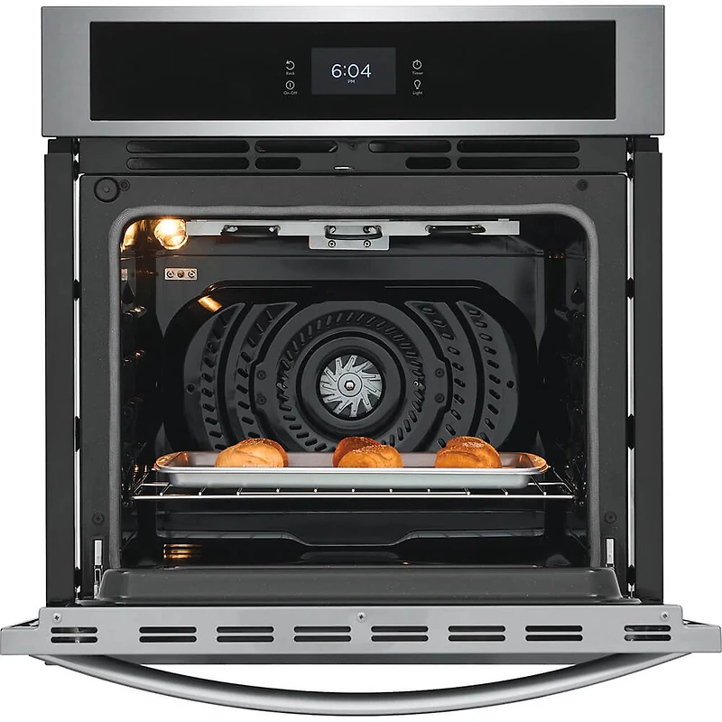 27 inch Stainless Single Electric Wall Oven with Fan Convection