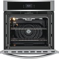27 inch Stainless Single Electric Wall Oven with Fan Convection