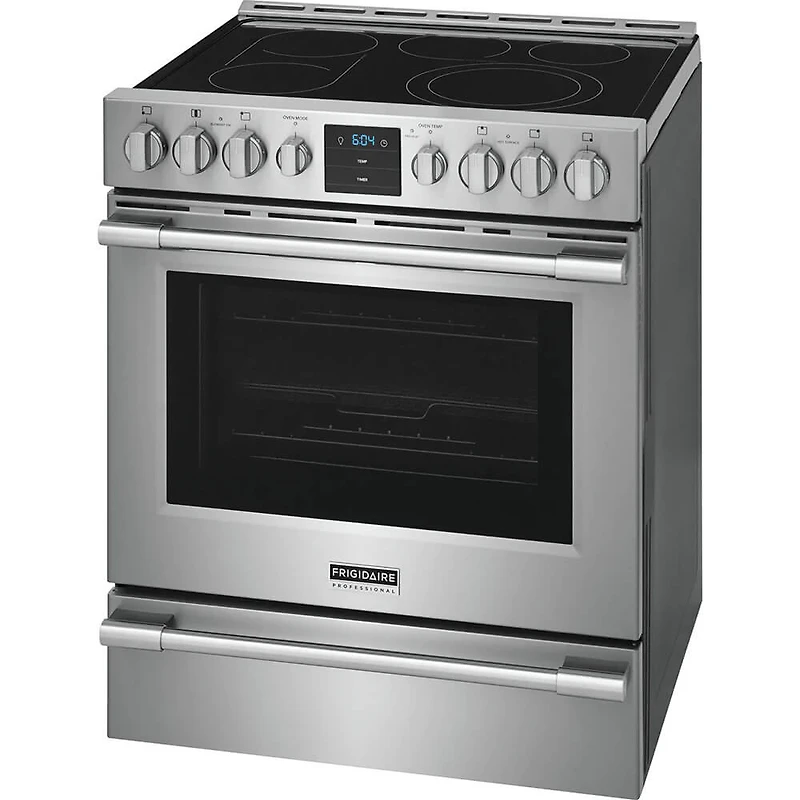 5.4 Cu. Ft. Stainless Front Control Electric Range with Air Fry - OPEN BOX