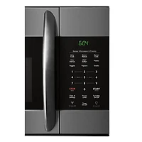 1.7 Cu. Ft. Over-the-Range Black Stainless Microwave - OPEN BOX