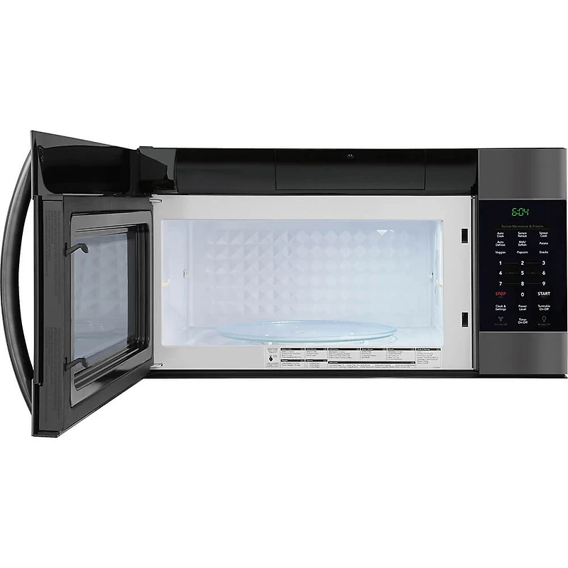 1.7 Cu. Ft. Over-the-Range Black Stainless Microwave - OPEN BOX