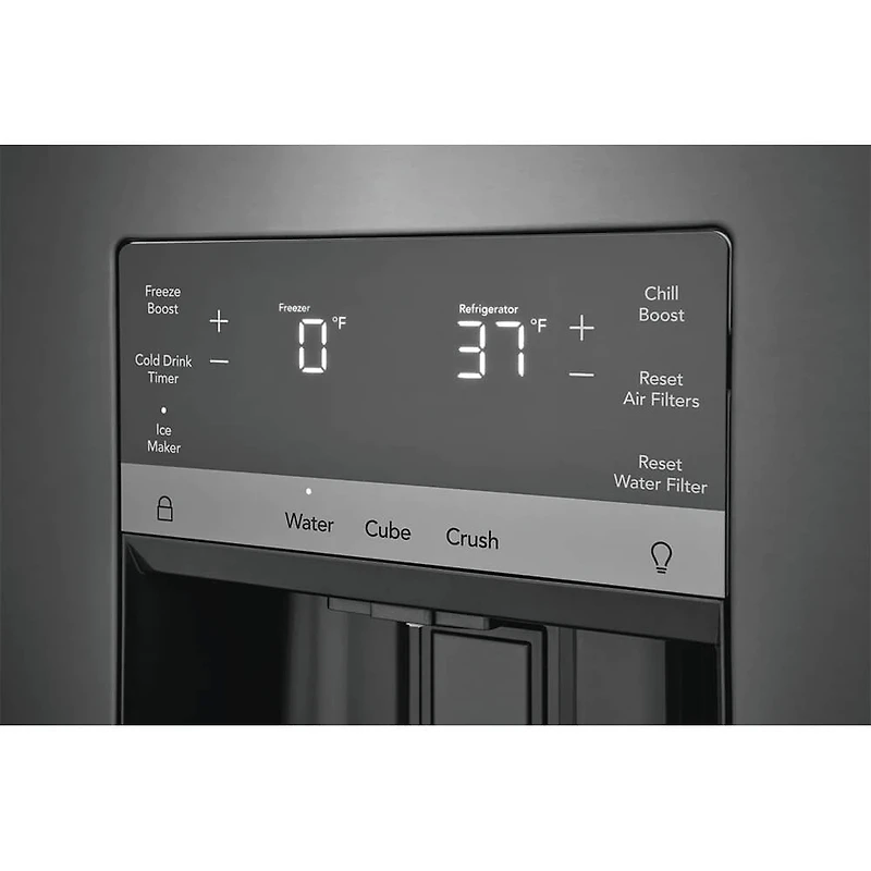 27.8 Cu. Ft. Black Stainless French Door Refrigerator