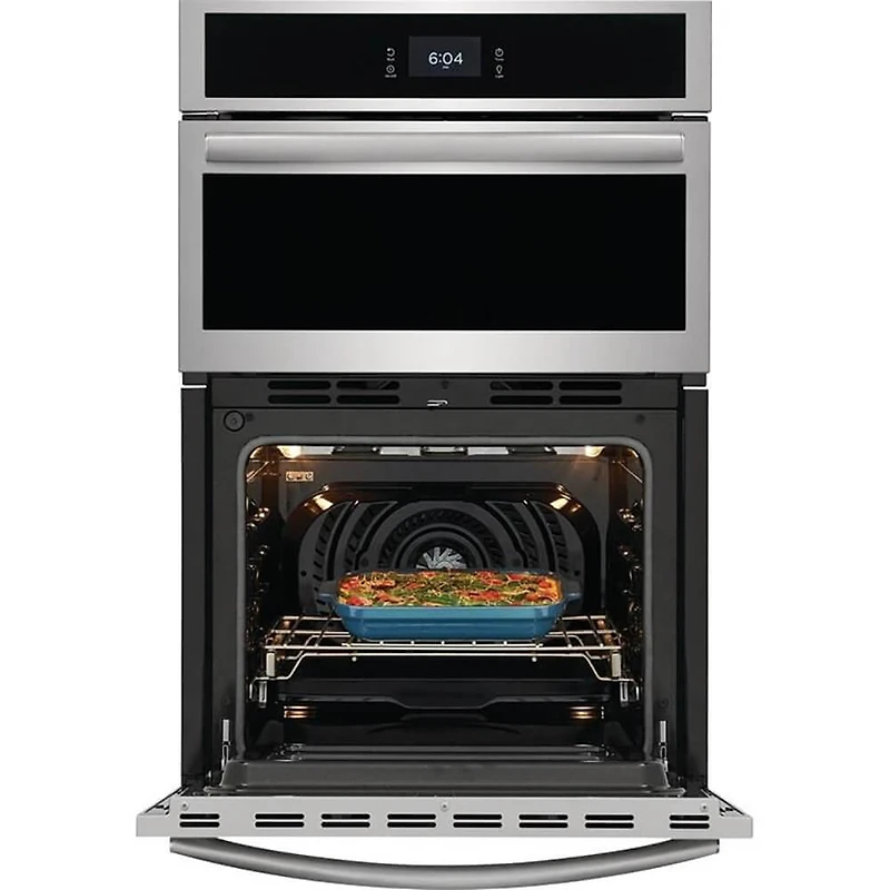 27 inch Stainless Electric Microwave and Wall Oven Combination