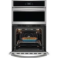 27 inch Stainless Electric Microwave and Wall Oven Combination