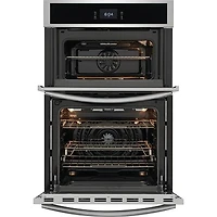 27 inch Stainless Electric Microwave and Wall Oven Combination