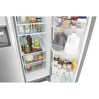 25.6 Cu. Ft. Stainless Side by Side Refrigerator - OPEN BOX