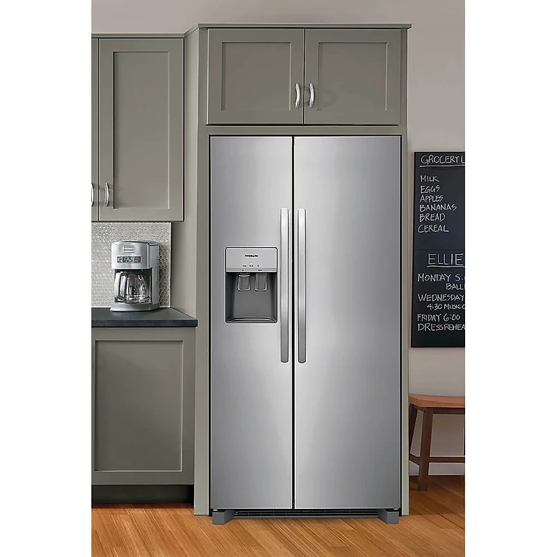 25.6 Cu. Ft. Stainless Side by Side Refrigerator - OPEN BOX