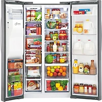 26 Cu. Ft. Stainless Side-by-side Refrigerator