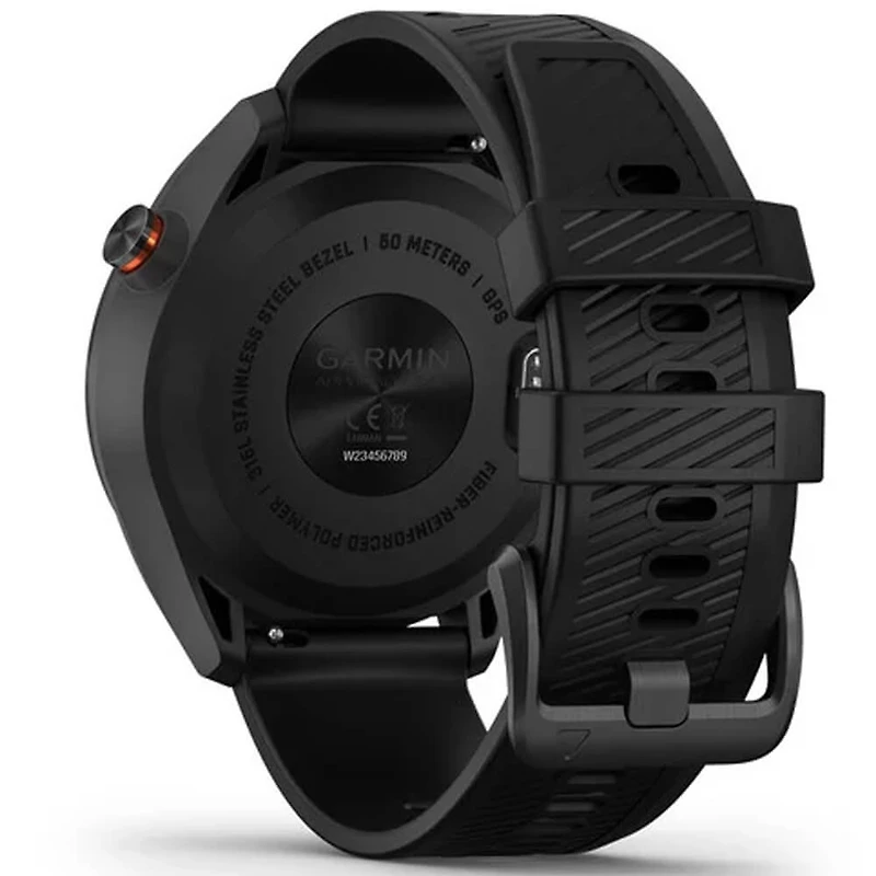 Black Stainless Steel with Black Band Smart Watch - OPEN BOX