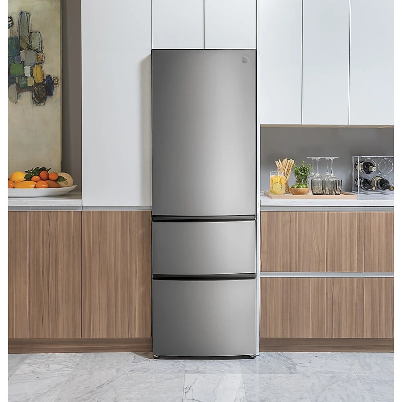 11.9 Cu. Ft. Stainless Bottom-Freezer Refrigerator