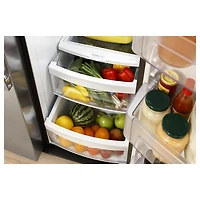 23 Cu. Ft. Stainless Side-By-Side Refrigerator