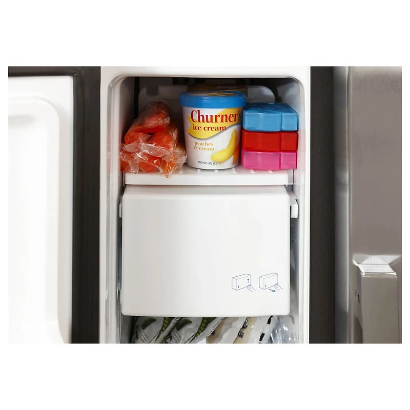 23 Cu. Ft. Stainless Side-By-Side Refrigerator