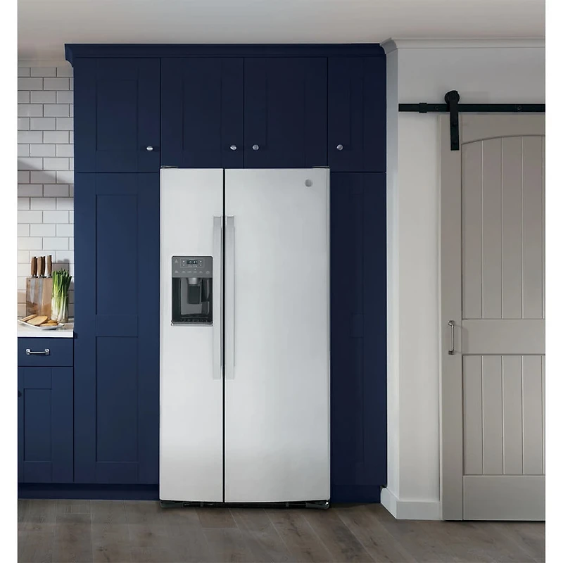 23 Cu. Ft. Stainless Side-By-Side Refrigerator