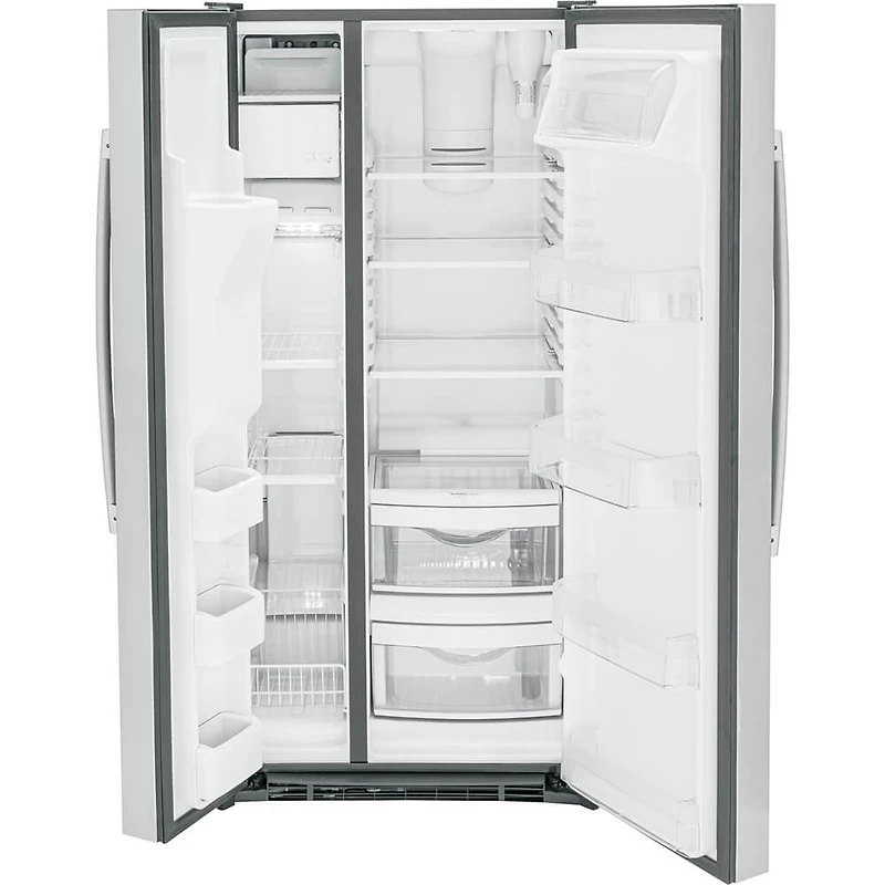 23 Cu. Ft. Stainless Side-By-Side Refrigerator