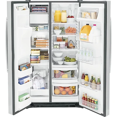 25.3 Cu. Ft. Stainless Side-By-Side Refrigerator