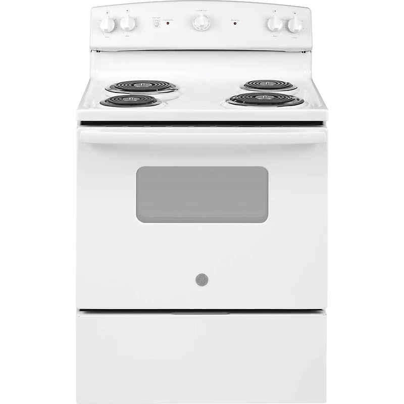 5.0 Cu. Ft. White Electric Coil Range