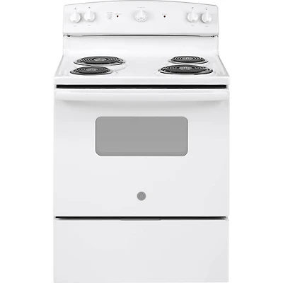 5.0 Cu. Ft. White Electric Coil Range