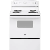5.0 Cu. Ft. White Electric Coil Range