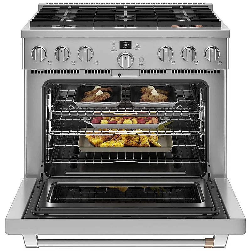 6.2 Cu. Ft. Stainless 36 inch Freestanding Gas Convection Range