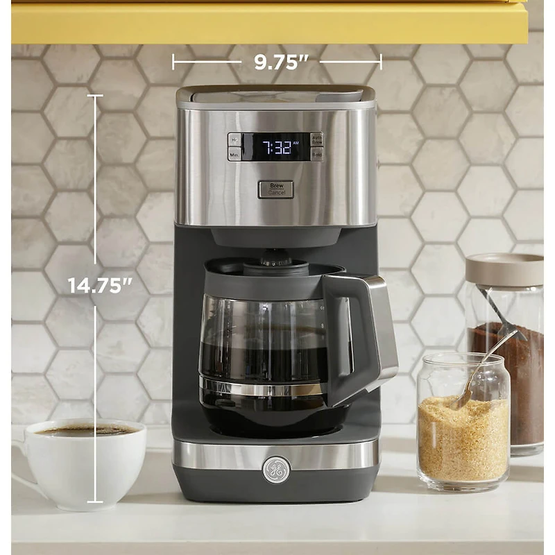 Drip Coffee Maker with Glass Carafe - Stainless Steel - OPEN BOX