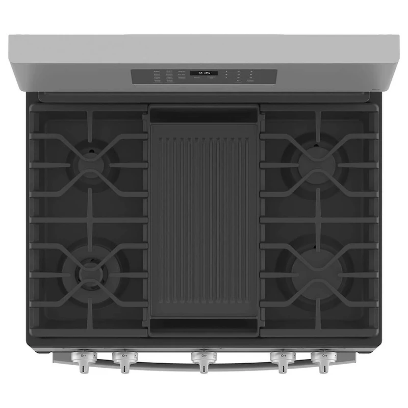 Profile 5.6 Cu. Ft. Stainless Gas Range with Convection Oven and Air Fry