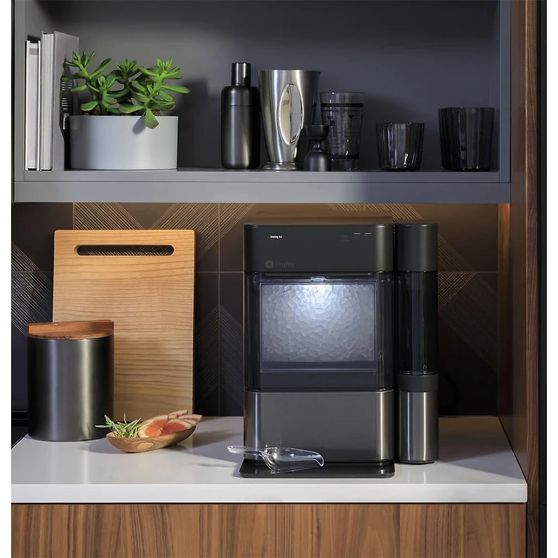 Opal 2.0 Black Stainless Nugget Ice Maker - OPEN BOX