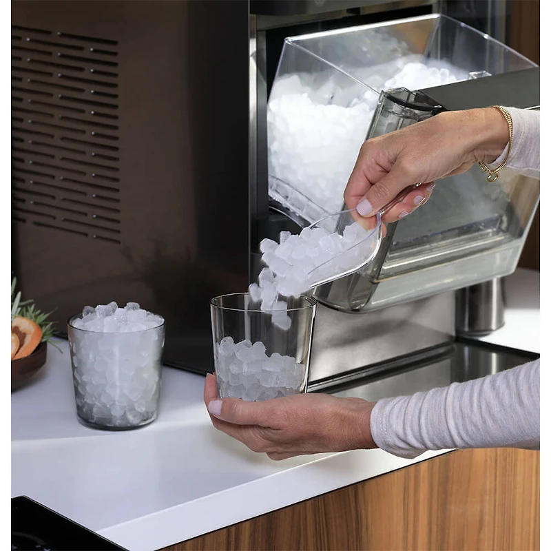 Opal 2.0 Black Stainless Nugget Ice Maker - OPEN BOX