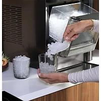 Opal 2.0 Black Stainless Nugget Ice Maker - OPEN BOX