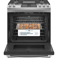5.6 Cu. Ft. Stainless Front Control Convection Gas Range with Air Fry