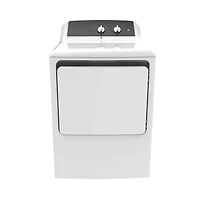 6.2 Cu. Ft. White Top Load Aluminized Alloy Drum Gas Dryer