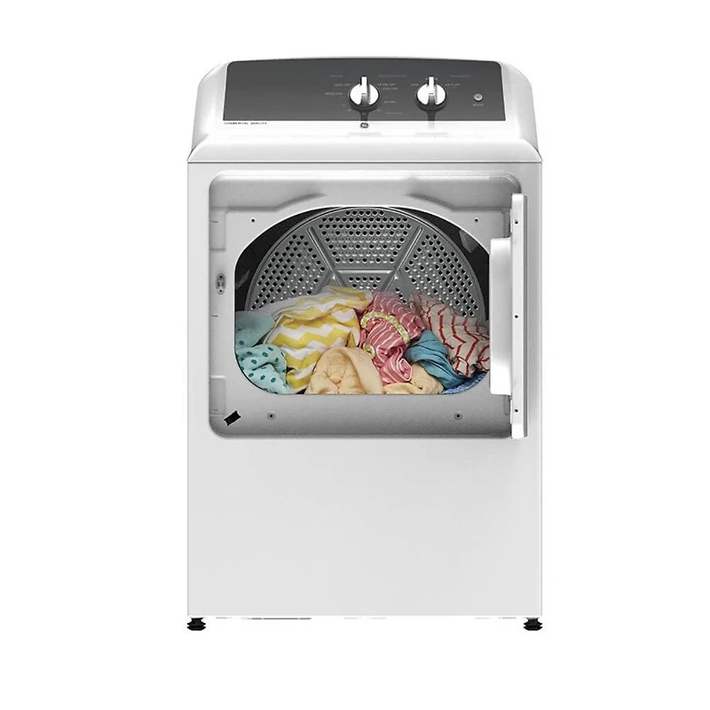 6.2 Cu. Ft. White Top Load Aluminized Alloy Drum Gas Dryer